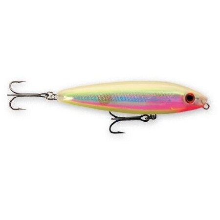 Rapala Skitter Walk Topwater Lure, 3 18, 716 Oz Holographic Bone Chartreuse, Floating SW08HBNC